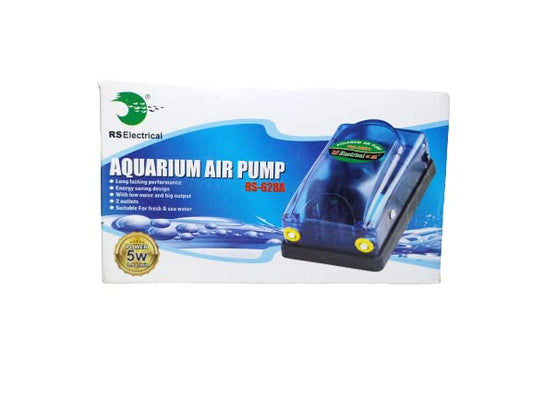 RS Electrical Aquarium Air Pump (Model : RS- 628A,Power: 5W, Output: 3.5L/M Ac 220V 50HZ)
