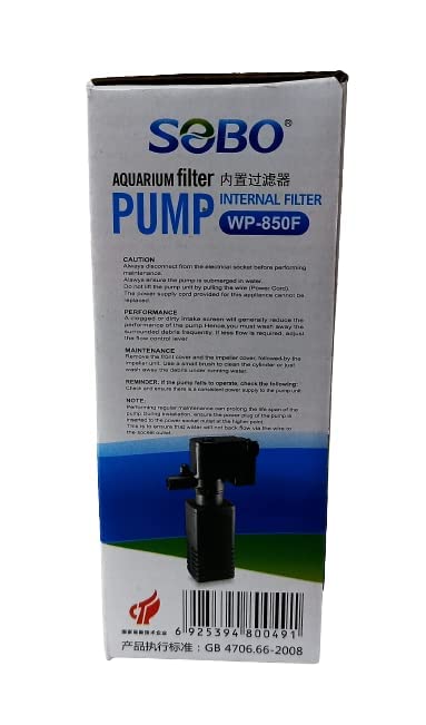 SOBO WP-850F (4W Output 400L/H) Aquarium Internal Filter