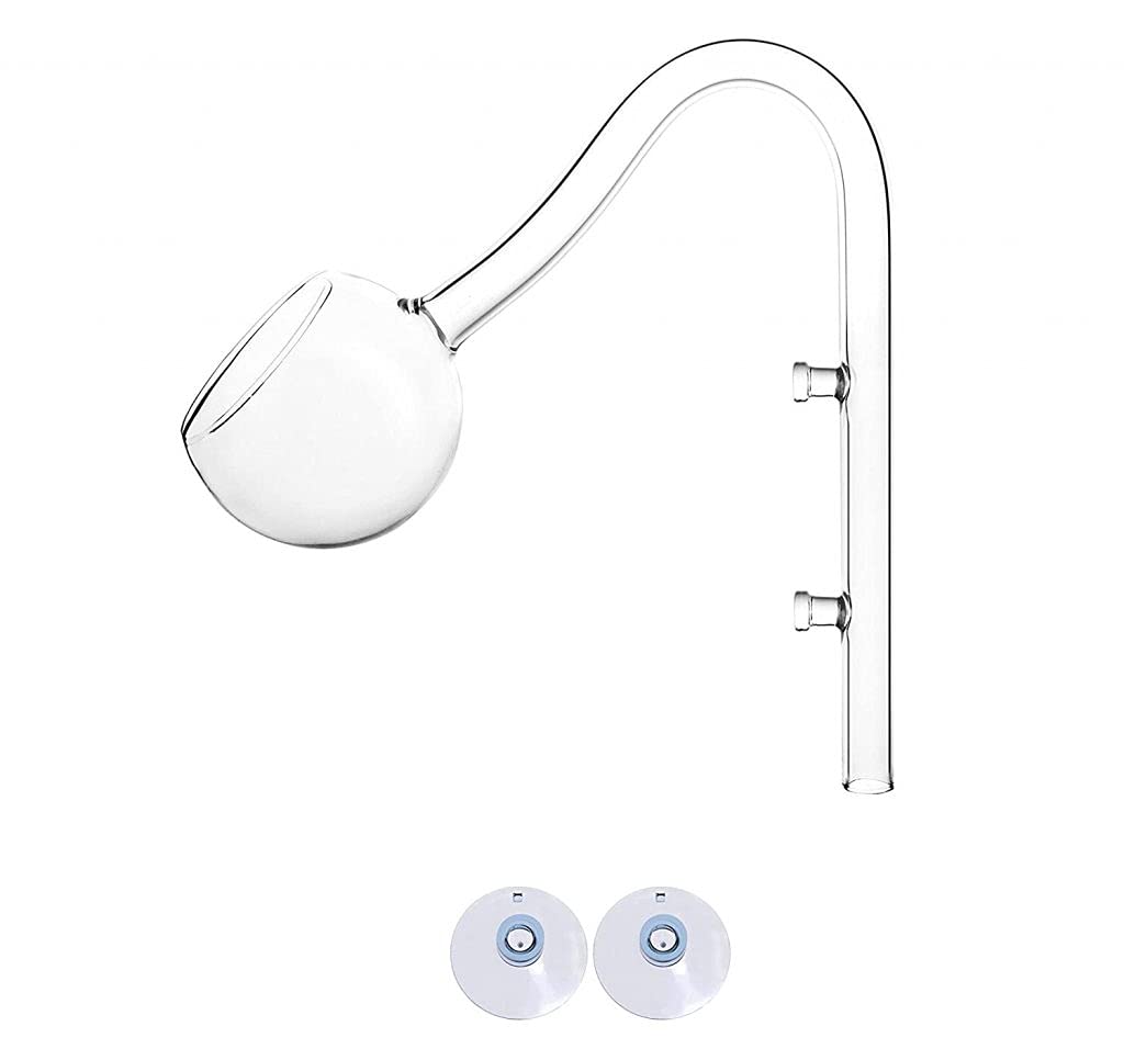 Glass Lilly Pipe Poppy Out 17mm Outflow Pipe