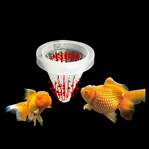 Worm Cup, Worm Feeder Fish Food Cone Basket with Suction Cups (Live Blood Worms & nice worms Feeding Cone with Sucker) PACK OF 2