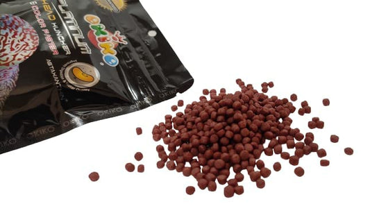 Original Okiko Platinum Flower Horn Fish Food 100 g (2 Packs) Size L