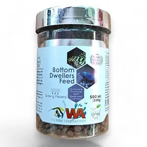 Bottom Dwellers Feed Sinking pellets for plecos, loaches, Crayfish and Shrimps 500ml (330g)