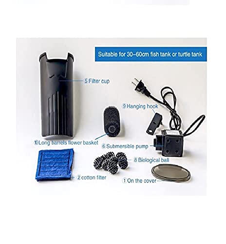 SOBO WP-208H Hang on Sponge Aquarium Filter (Biological Filtration for Salt Water and Fresh Water)