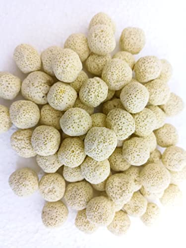 Yellow Ceramic Ball Bio Porous Filter Media Biological Aquarium Filter Bacteria Materials (250G)