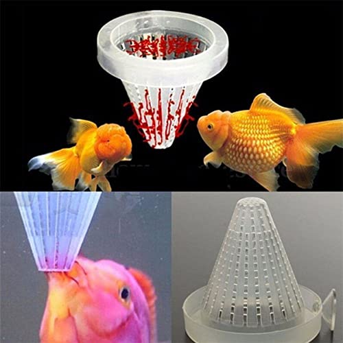 Worm Cup, Worm Feeder Fish Food Cone Basket with Suction Cups (Live Blood Worms & nice worms Feeding Cone with Sucker) PACK OF 2