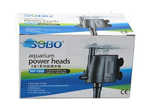 Sobo WP-1990 Multifunction Submersible Pump for Aquarium Fish Tank Power Heads Water Pump