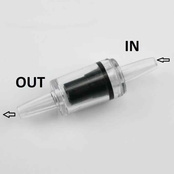 Glass Co2 Bubble Counter Check Valve