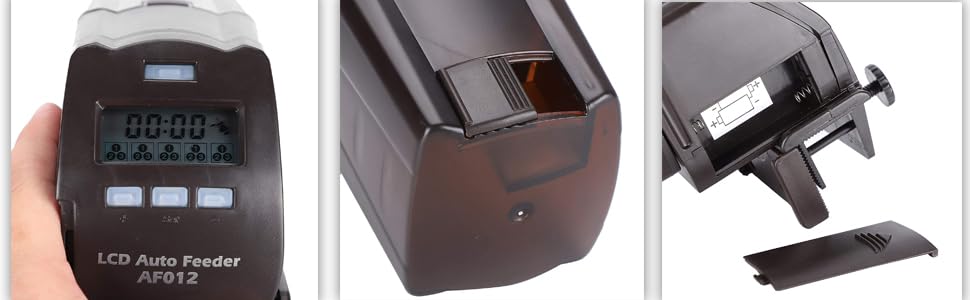 DOPHIN LCD Screen Automatic Fish Food Feeder for Aquarium (Model: AF 012)