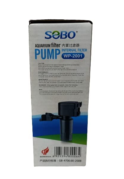 SOBO WP-2001 (15W Output 880L/H) Aquarium Internal Filter