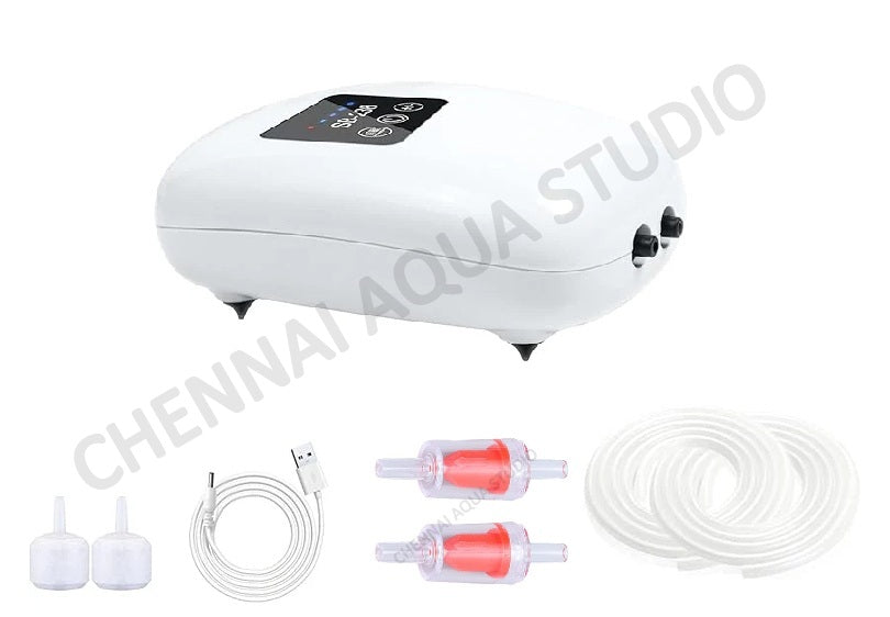 SOBO SB-238 Rechargeable USB Aquarium Air Pump – Ultra-Quiet, Energy-Efficient, and Long-Lasting for Freshwater and Marine Tanks