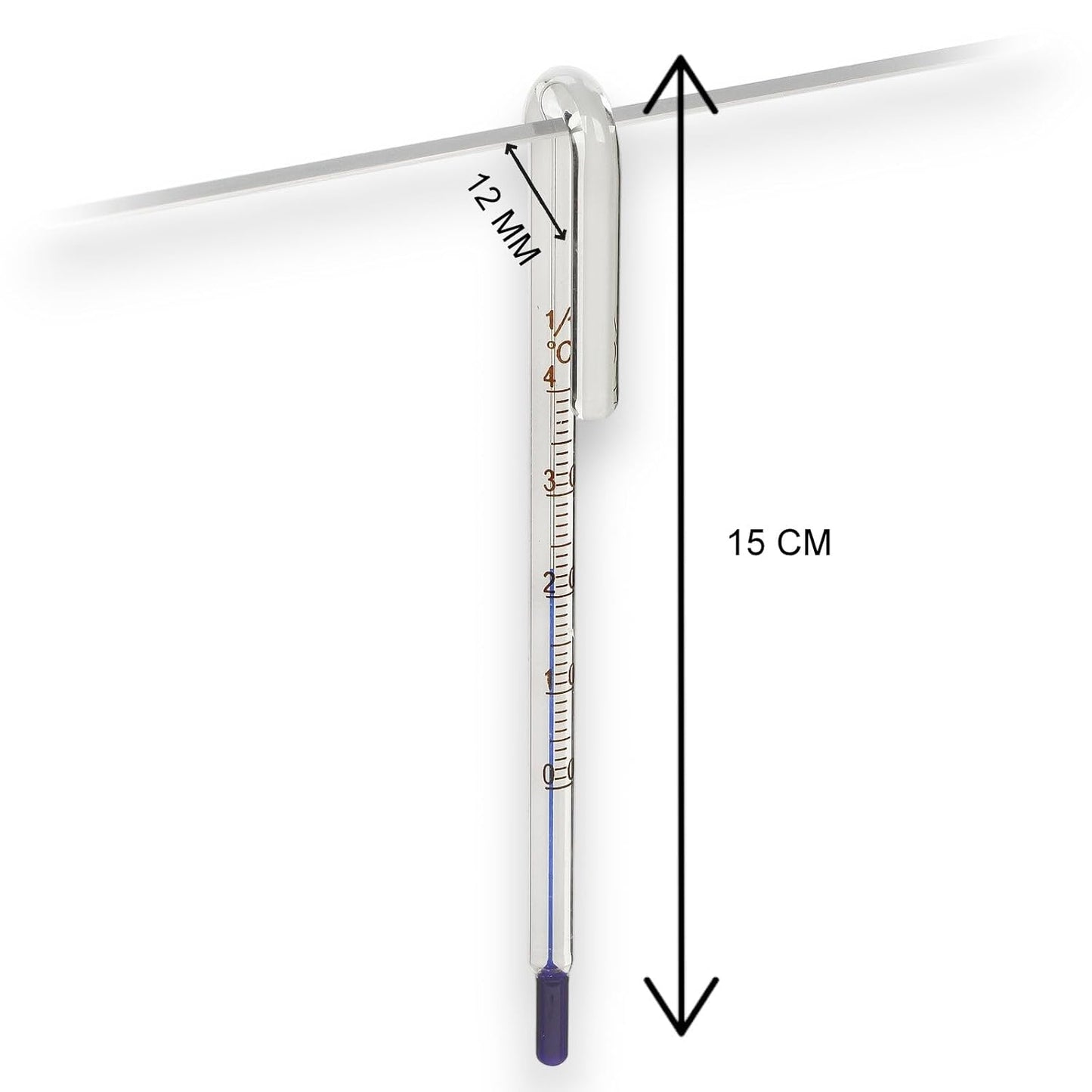 Hang - On Thermometer Monitor Can be hung on the rim of rimless aquariums all sizes