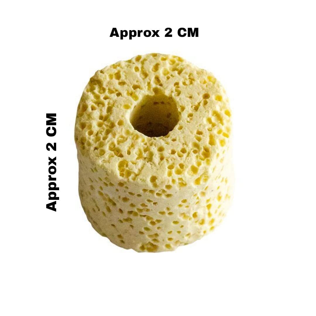 MR TRADERS Yellow Ceramic Ring Aquarium Filter Media 500g