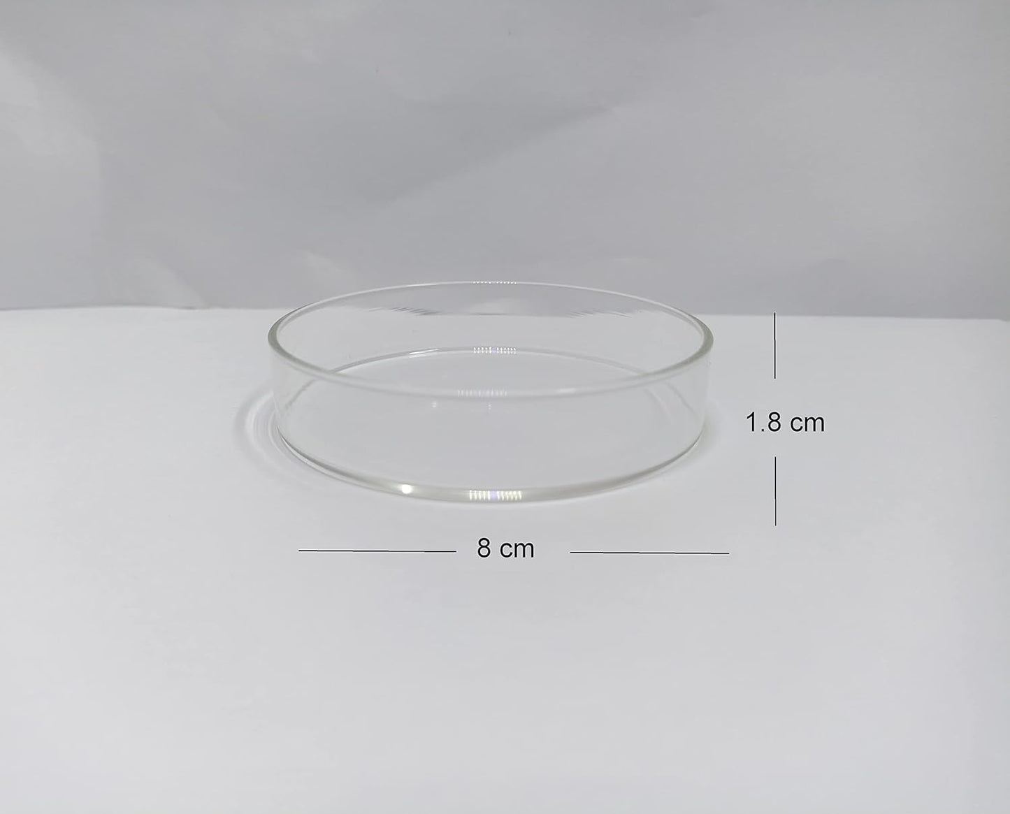 MR TRADERS Glass Shrimp Food Tray (Small Size : 8cm)