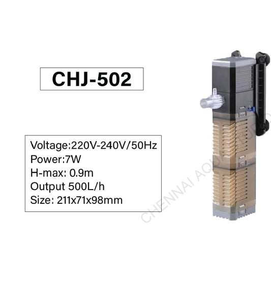 Sunsun Grech Internal Aquarium Submersible Filter Water Pump CHJ-502