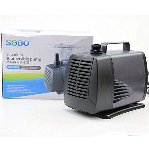 SOBO Submersible Power Head - WP-6000-85W - F.Max 4500 L/H - - Water Lifting Pump - Pond and Fountain and Sump Filter Systems