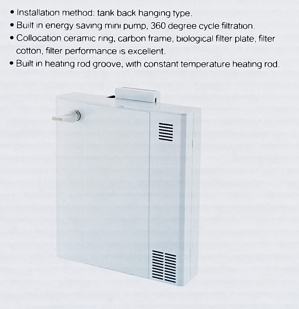 Sobo WP-500H Aquarium Back Hanging Internal Filter for Fish Tank Aquarium Water Filtration