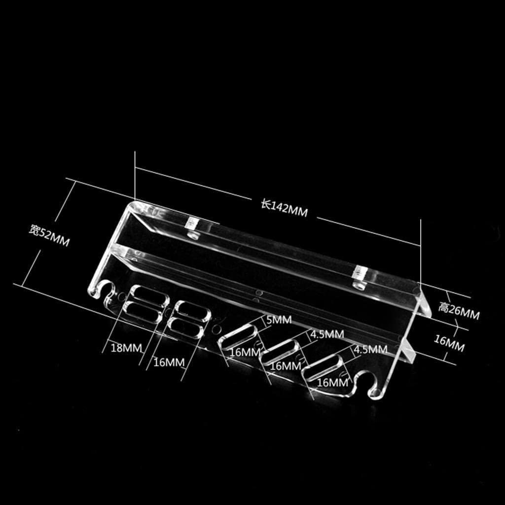 Acrylic Aquarium Tool Organizer Stand | Aquascaping Tweezers & Scissors Storage Rack | Tank-Mounted Aquatic Plant Maintenance Holder
