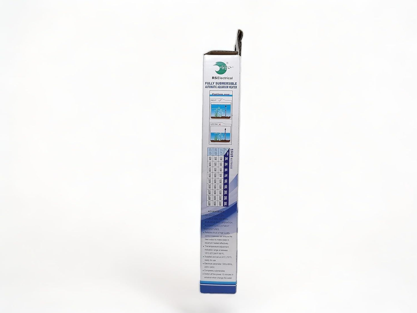 RS Electrical 75 watts Automatic Glass Heater with auto on Off Facility with Standby Light Indicator