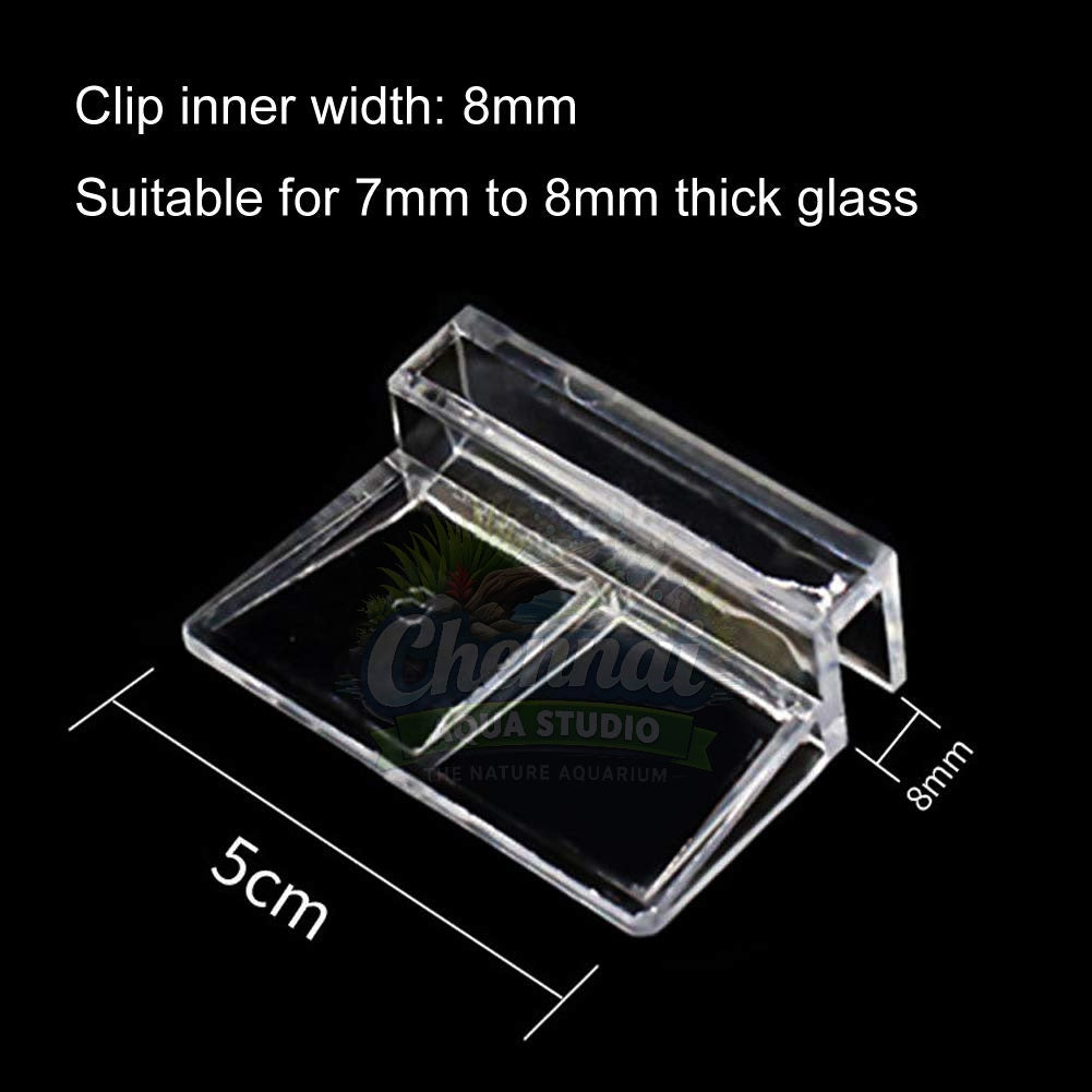 Acrylic Aquarium Cover Clips – Pack of 6