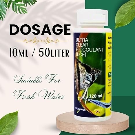 Aquatic Remedies (Pack of 2 × 120ml UCF- Ultra Clear Flocculant) Aquarium Fish Tank Water Clarifier Quickly Removes Cloudiness