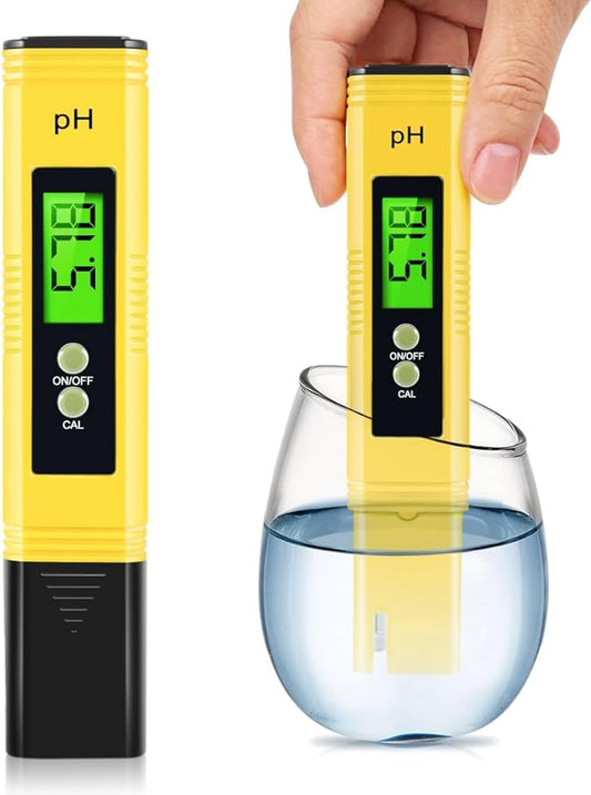 Portable Digital pH Meter Tester - High Accuracy, 0-14 pH Range for Water, Aquariums & Other use