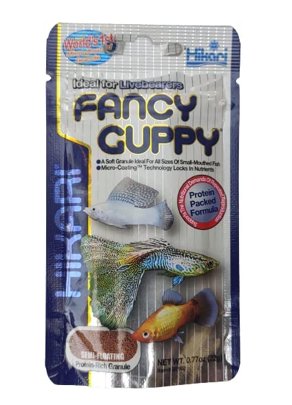 Hikari Fancy Guppy (22 gm) Semi Floating Protein Rich Granule Small Mouthed Fish Food