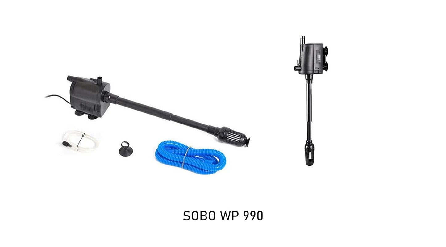 SOBO WP-990 Multifunction Submersible Pump for Aquarium Fish Tank ( Model WP - 990 F.MAX 500L/H )