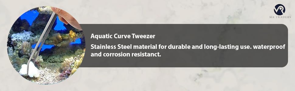 Straight Tweezer,Curved Tweezer & Straight Scissor 3 Pcs Stainless Steel Aquarium Maintenance Tools Kit