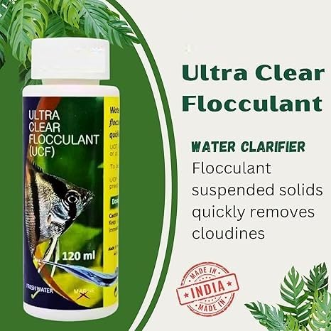 Aquatic Remedies (Pack of 2 × 120ml UCF- Ultra Clear Flocculant) Aquarium Fish Tank Water Clarifier Quickly Removes Cloudiness
