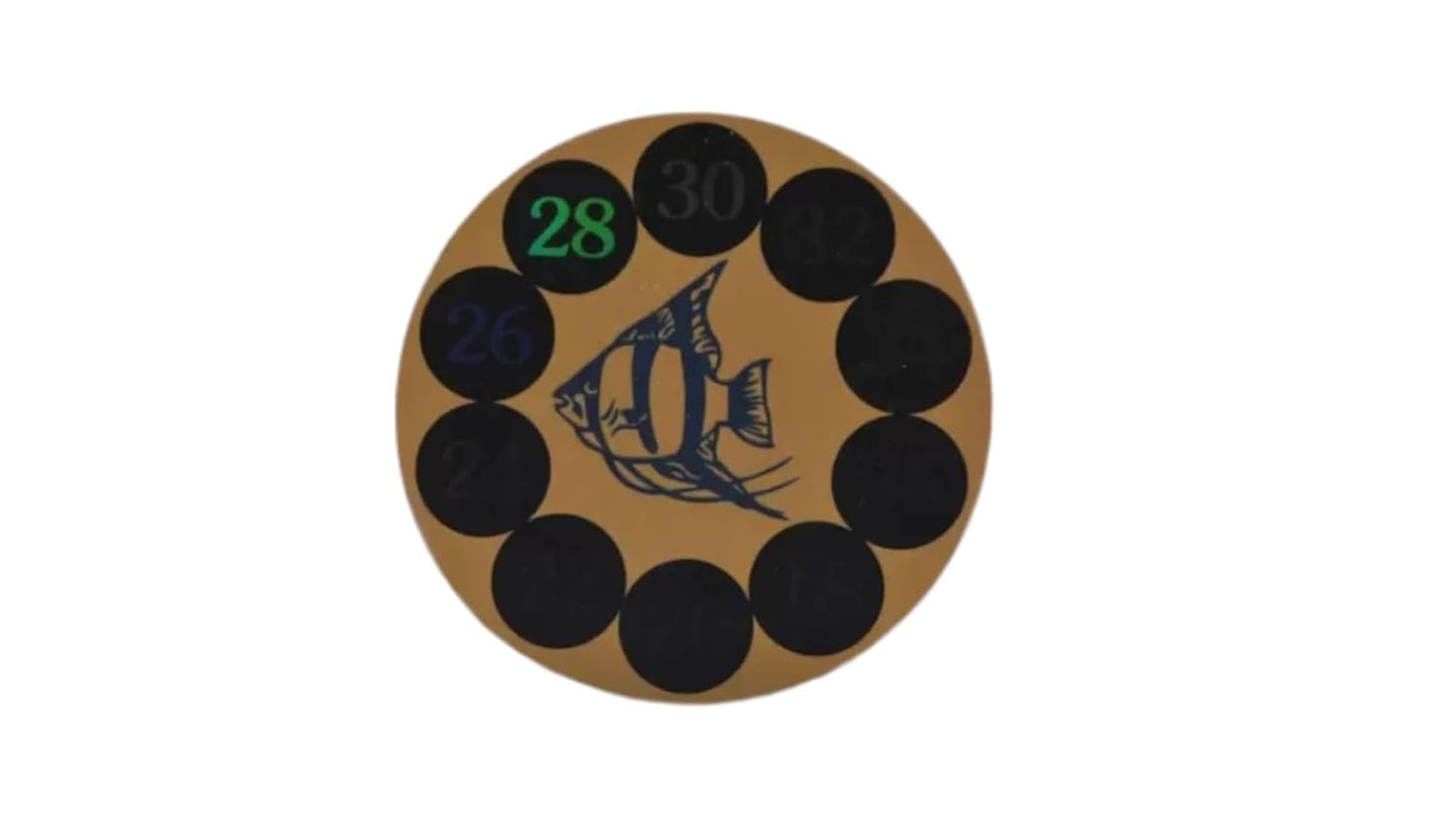 Round Sticker Aquarium Thermometer