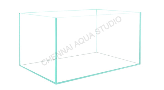 Ultra Clear Open Tank – 60x45x45cm | 8MM CNC Cut Glass