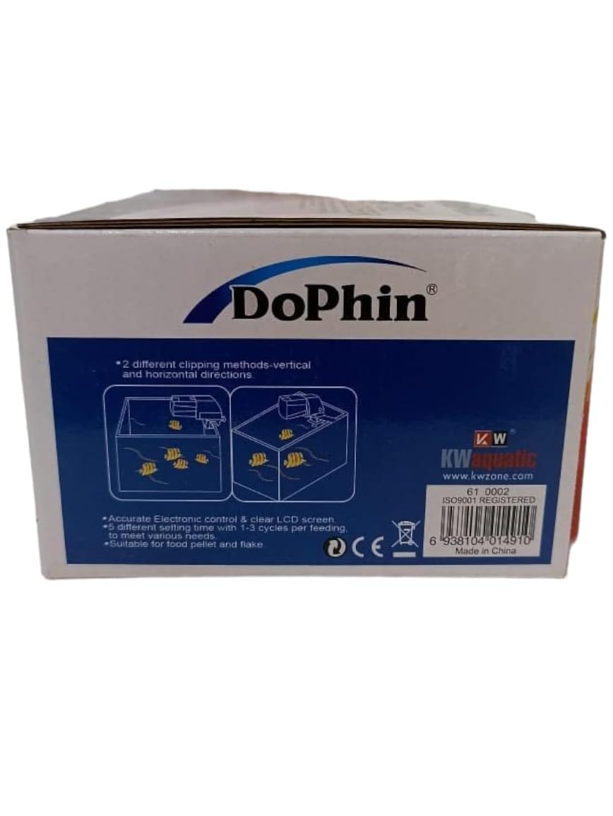 DOPHIN LCD Screen Automatic Fish Food Feeder for Aquarium (Model: AF 012)
