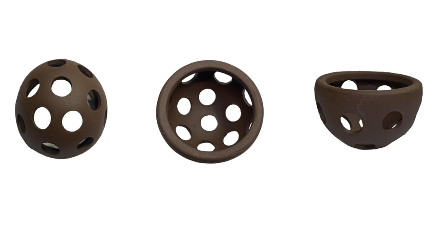 Aquarium Shrimp House Clay shelter 15 Holes Shrimp Cave Size 5.5cm (1 PC)