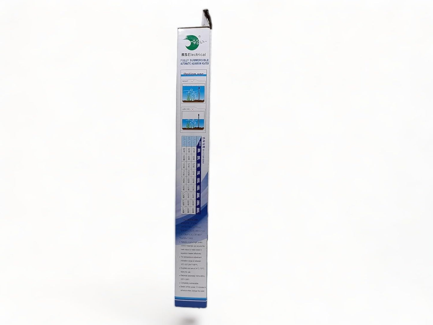 RS Electrical 150 watts Automatic Glass Heater with auto on Off Facility with Standby Light Indicator