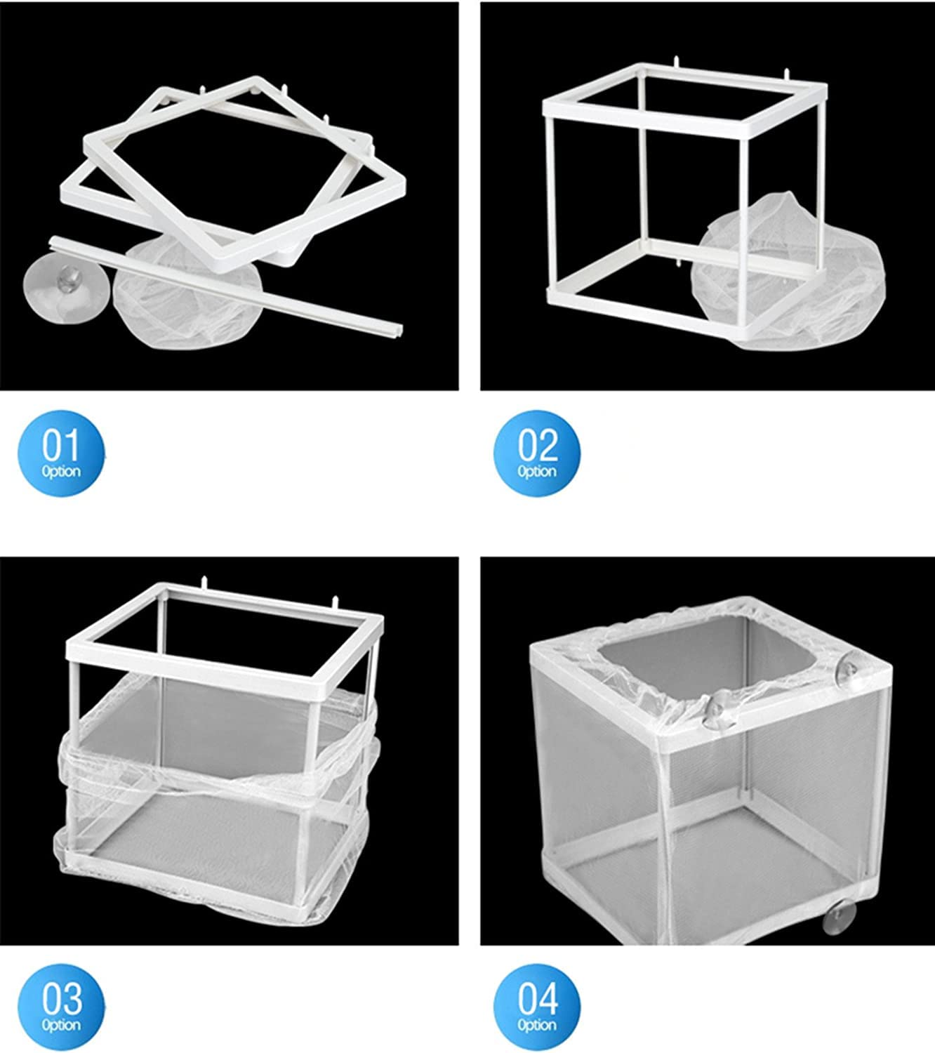 Boyu Aquarium Fish Breeding, Isolation, Hatchery Box for Fish Fry Net (Small (NB-3201)