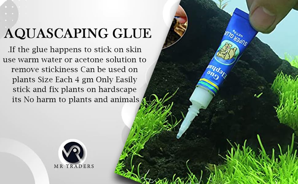 Aquascaping Glue - 4Gm Only for Live Plants (2 Nos 4gm Each)