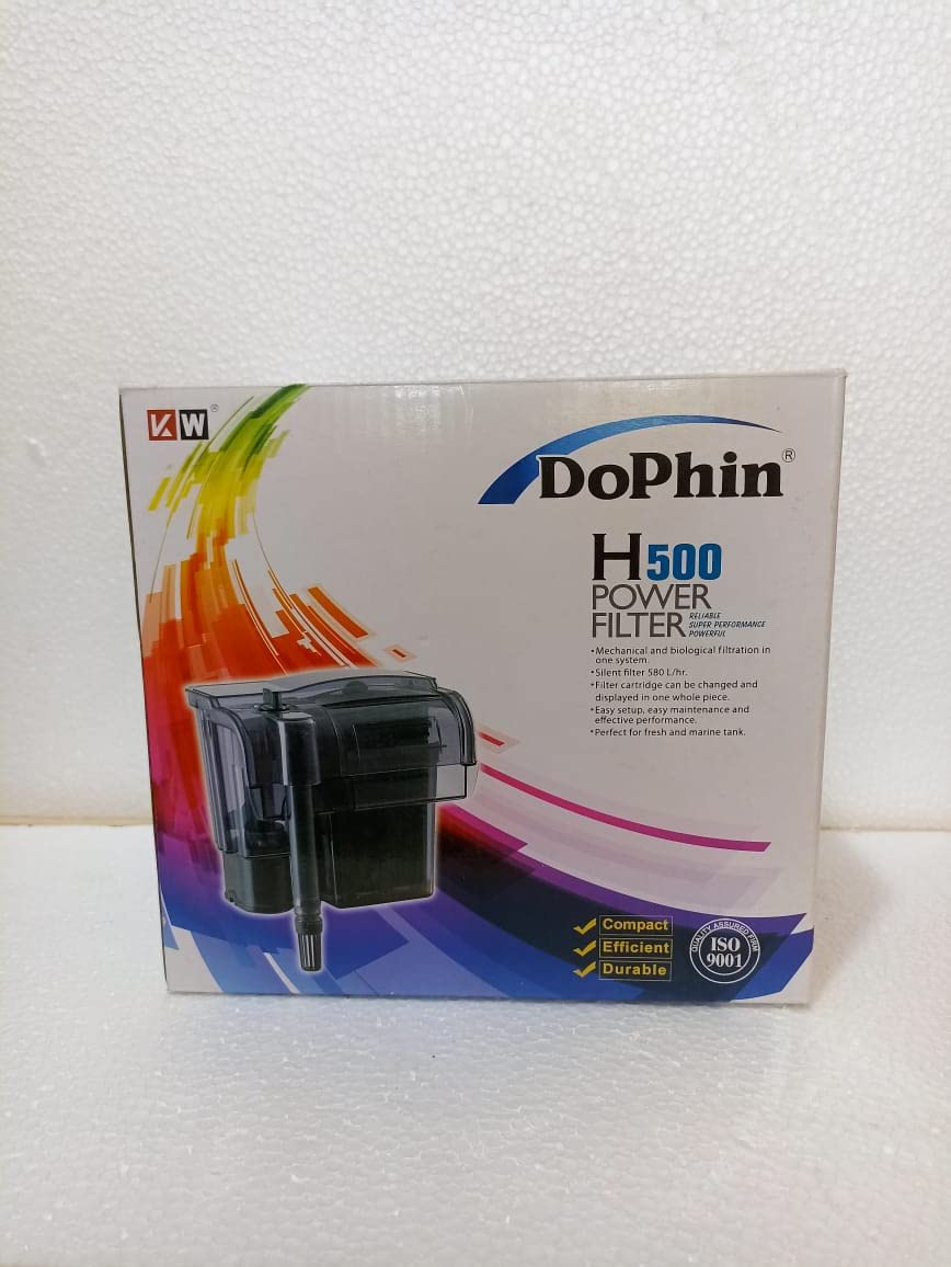 DOPHIN H500 (5.5W Output 580L/Hr) Aquarium Power Filter