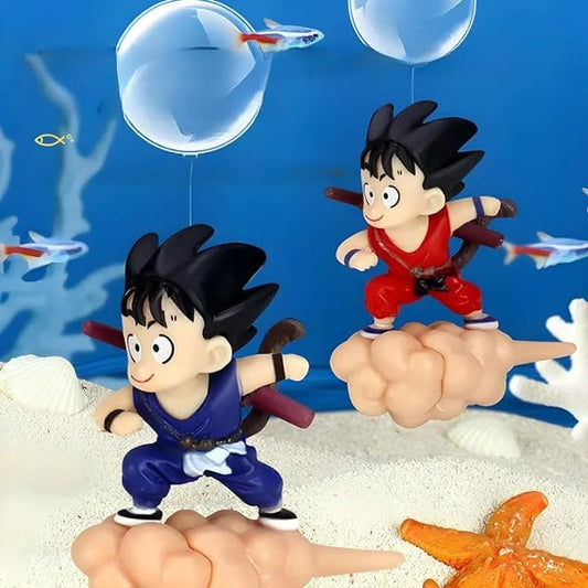 Mini Floating Gugu Aquarium Ornaments – Cute Fish Tank Decorations, Resin Diver Figurines for Bonsai, Aquarium, and Micro Landscape (2 Pcs, Random Color)