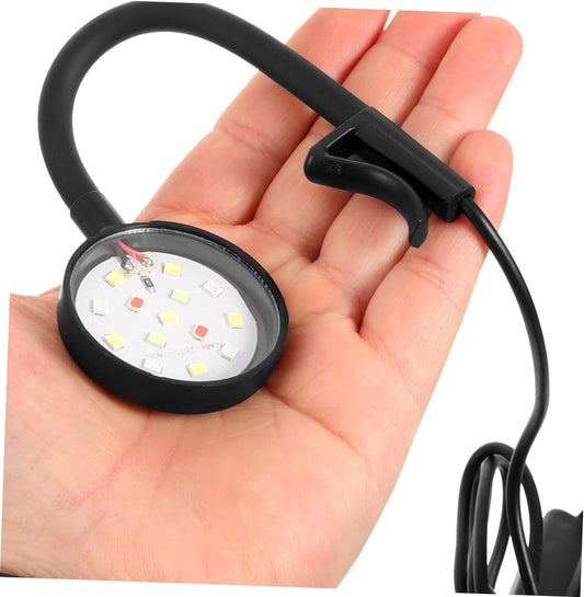 Ultra Mini Flexible Aquarium Fish Light 3Watts WRGB LED Light  Flexible Neck  360 Degree Rotatable Splash Proof Suitable Only for Bowl and Mini Tank Upto 1 Feet