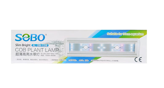 SOBO Slim Bright COB Plant Aquarium Light (Model: AL-280 COB, AC 220-240V 50HZ, Power:11W) Suitable for 30cm to 40cm Aquarium