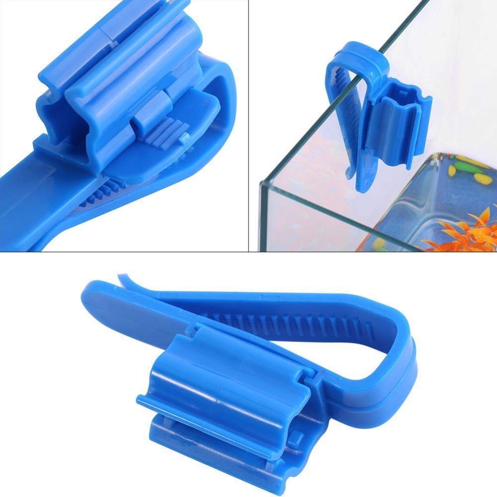 Aquarium Fish Tank Hose Holder Hanger, Set Auto Siphon Tube Clip Clamp Holder Clamp for Regular Siphon Aquarium Fish Tank Water Pipe Fixing Clip