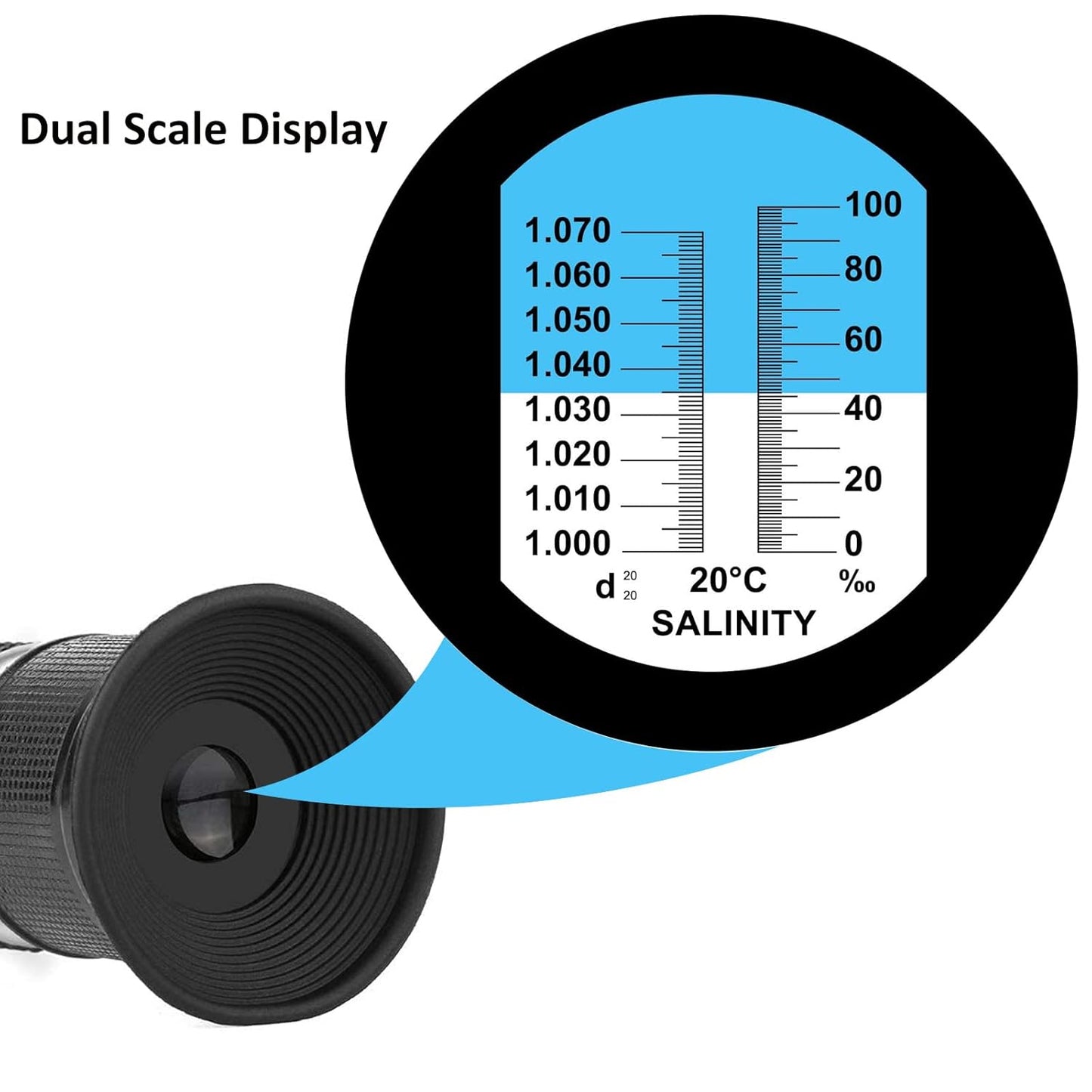 ATC Refractometer Saltwater Aquarium For Reading Salinity