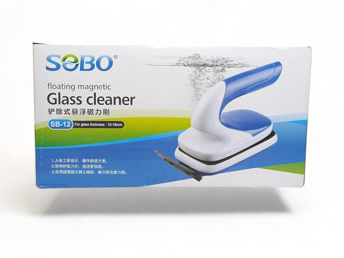 SOBO Floating Magnetic Glass Cleaner (SB-12 Glass Thickness up to 10-16 MM)