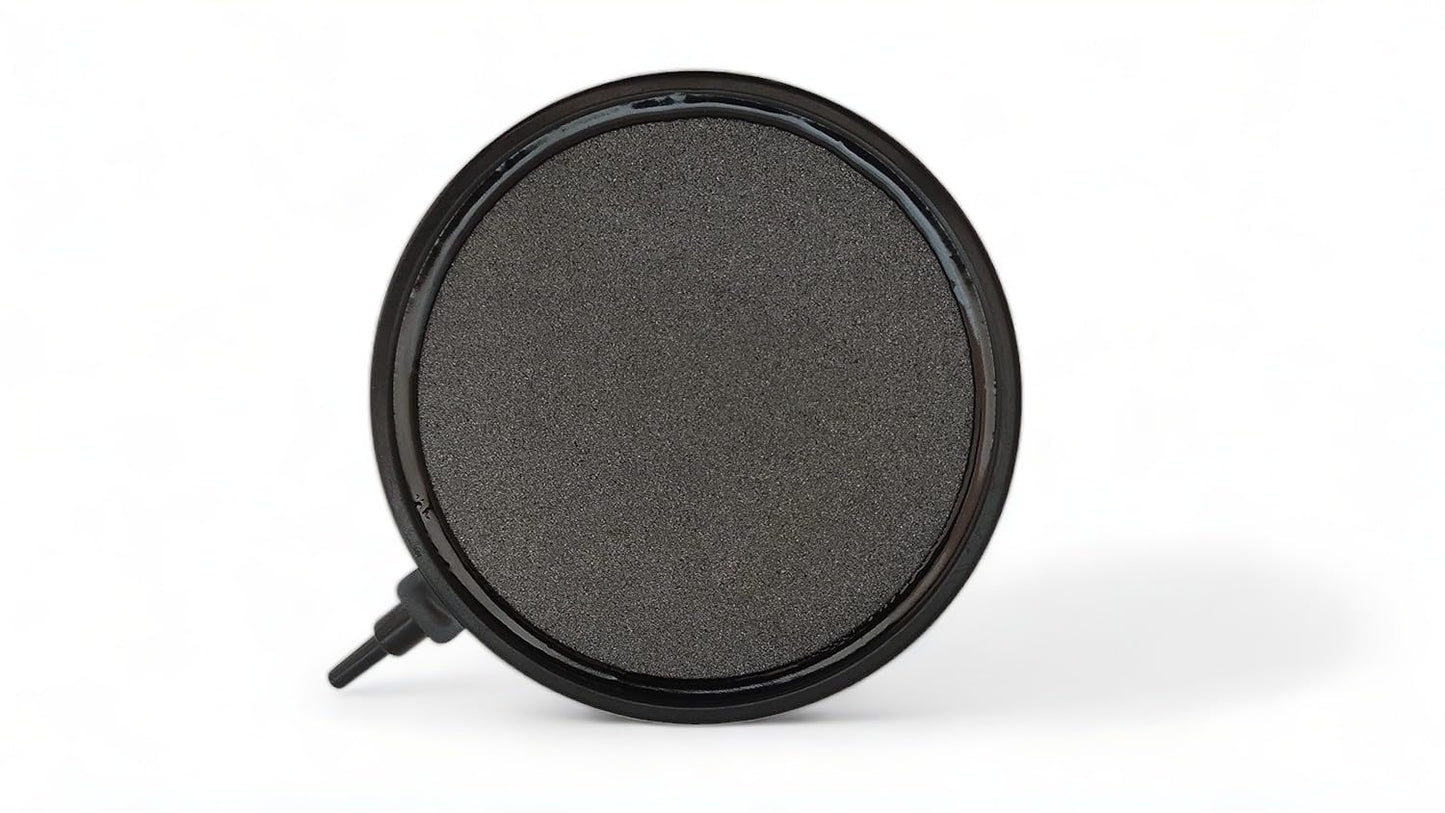 5-Inch (12.7 cm) Round Air Stone Disc Bubble Diffuser for Aquarium Fish Tank Black Color