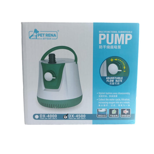 Pet Rena Aquarium Submersible Water Pump DX Series Adjustable Flow Controllable Bottom Suction For Aquarium, Hydrophonics, Fountain and Pond and AquaPonics