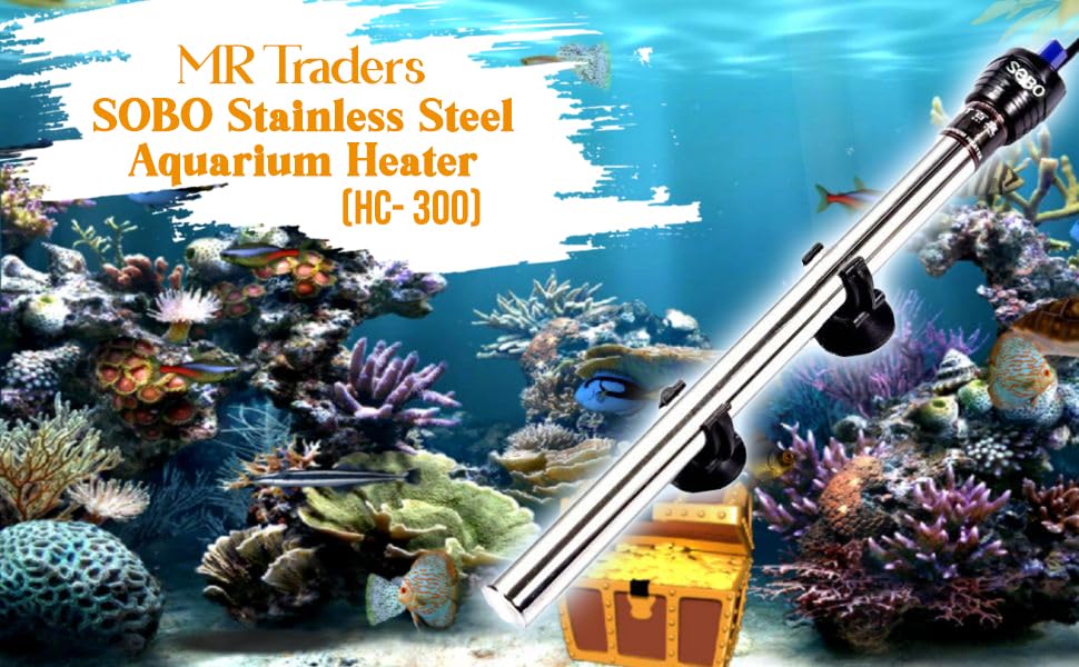 SOBO Stainless Steel Aquarium Heater 300W (Model: HC- 300)