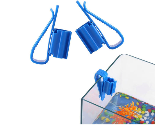 Aquarium Fish Tank Hose Holder Hanger, Set Auto Siphon Tube Clip Clamp Holder Clamp for Regular Siphon Aquarium Fish Tank Water Pipe Fixing Clip