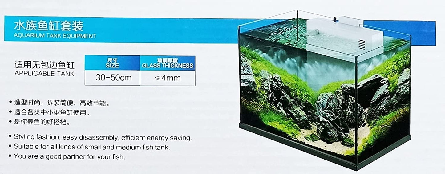 Sobo WP-500H Aquarium Back Hanging Internal Filter for Fish Tank Aquarium Water Filtration