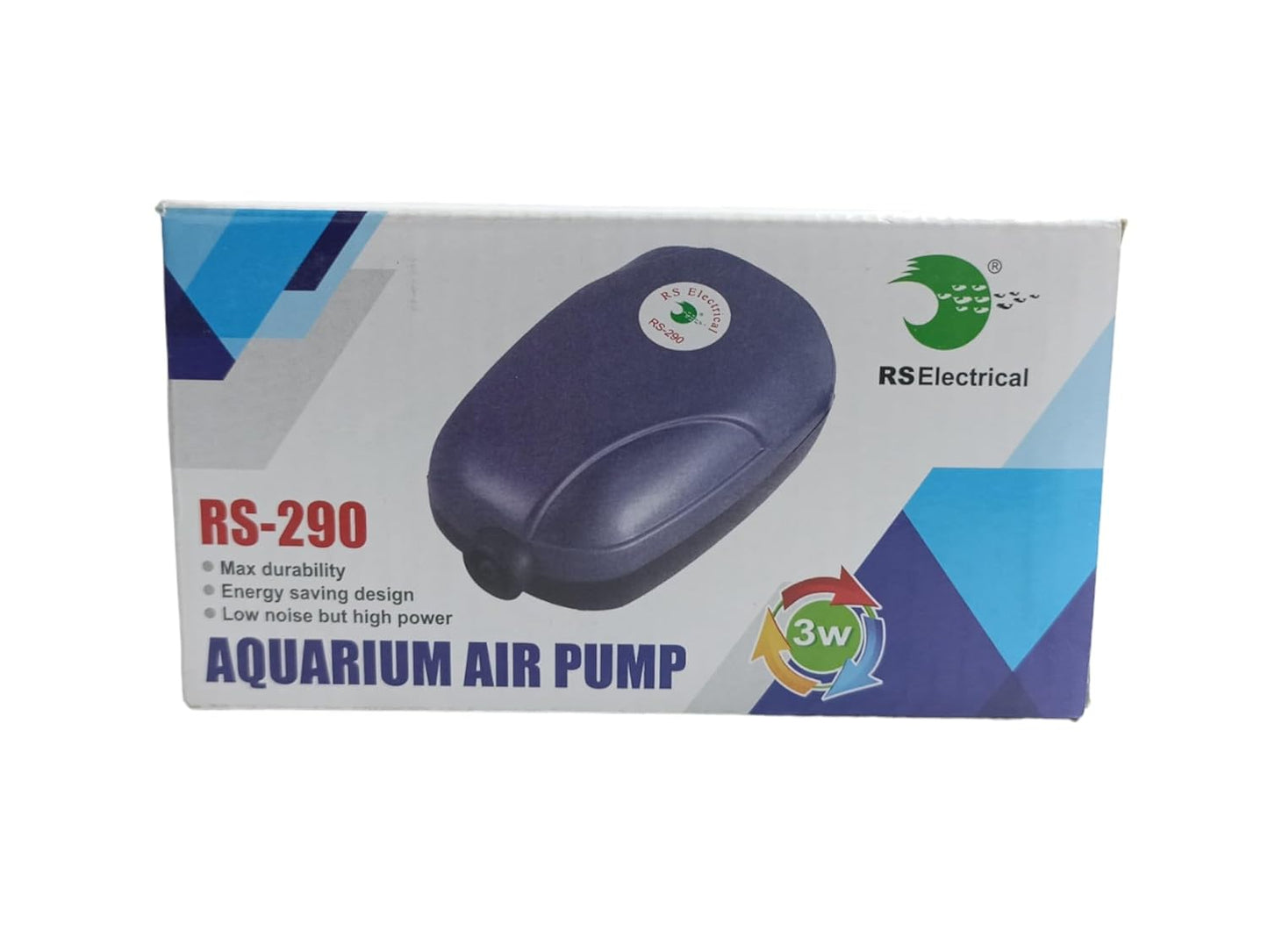 RS Electricals Air Pump With 2 Meter Air Tube & 1 Air Stone RS-180 | RS-290 | RS-390