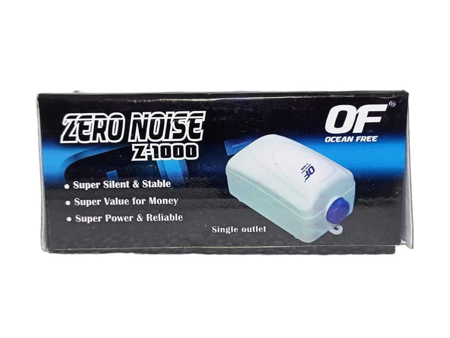 Ocean Free Super Silent Zero Noise Aquarium Air Pump Model Z - 1000 (Single Outlet) Power 1.8w Output 1200cc/min